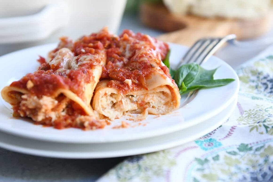 Cheese Stuffed Manicotti