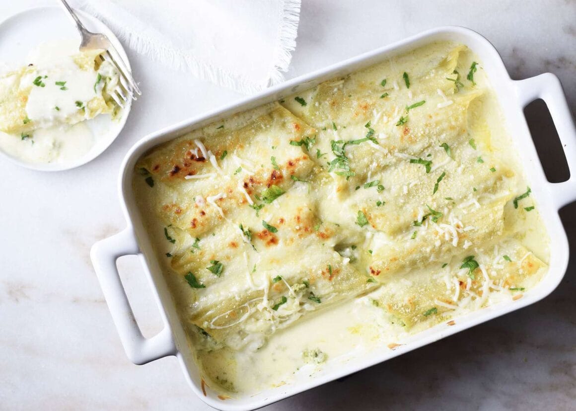 Chicken & Spinach Manicotti